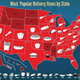 Illustration for article titled Hey, who ordered this map of the most-delivered food in almost every state?